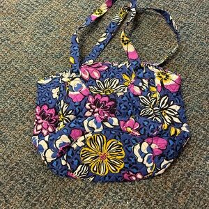 Vera Bradley Blue and Pink Floral Tote